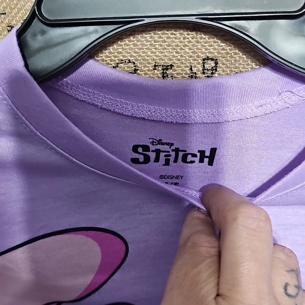 Nwt Disney Kids Stitch Long Sleeve Sleep Dress #500 - Picture 2 of 3